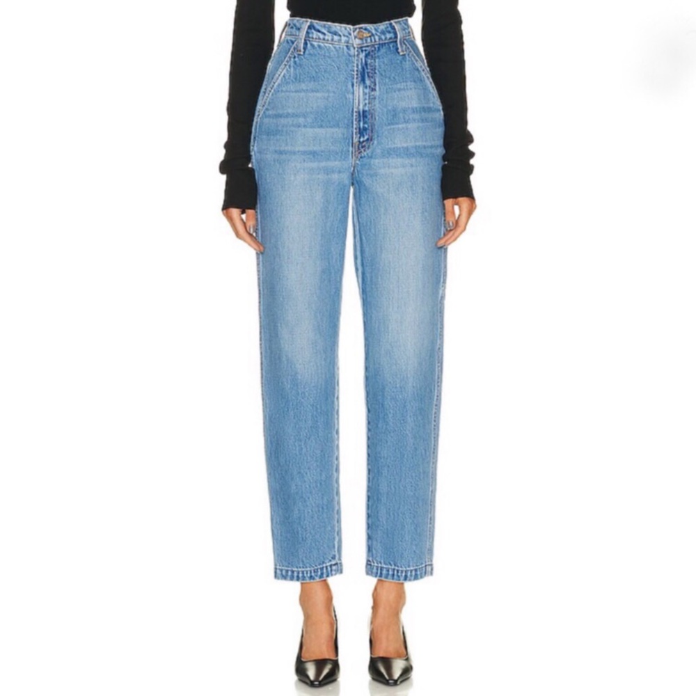 “NEW” MOTHER Snacks! High-Waisted Twizzy Utility Ankle Jean